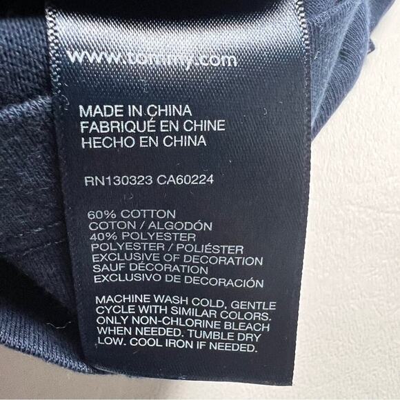 Tommy Hilfiger Girls Logo Red White Blue Short Sleeve Drawstring Romper Sz 4-6x - Picture 5 of 13